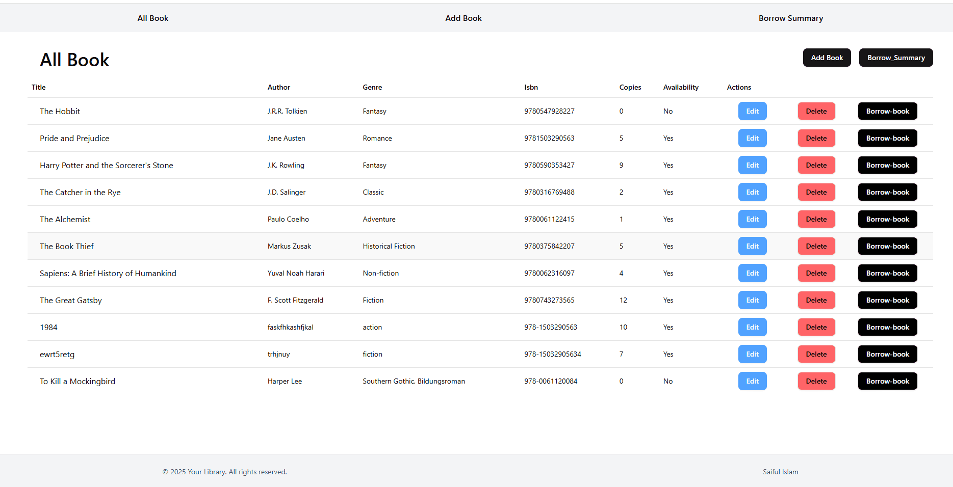 My Digital Library Project: Online Book Management System